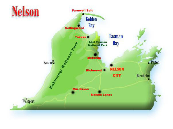 Nelson Nz Map